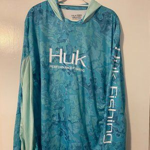 Huk Outdoor Long Sleeve Shirt with Hood